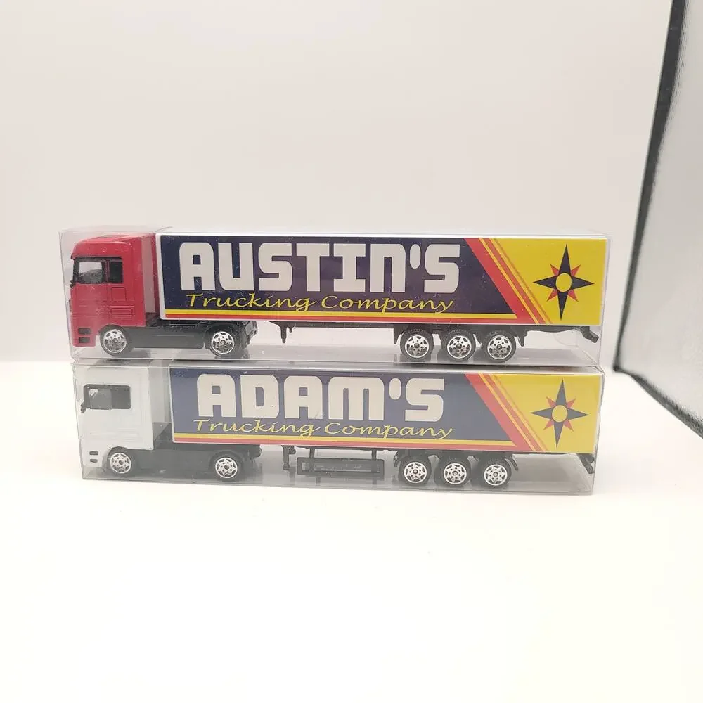 Swibco Trucking Company Toy Semi Truck Set of 10 New in package Gray Blue